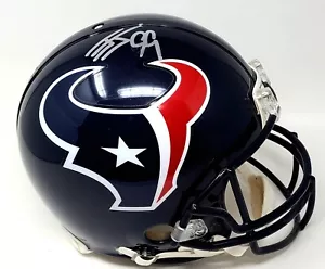 J.J. WATT Signed Full Size NFL Football Helmet Houston Texans JSA &Texans COA - Picture 1 of 16