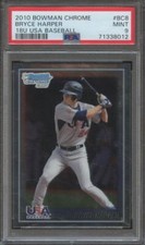 2010 Bowman Chrome BRYCE HARPER #BC8 RC Rookie 1st Prospect Team USA PSA 9 TJ8