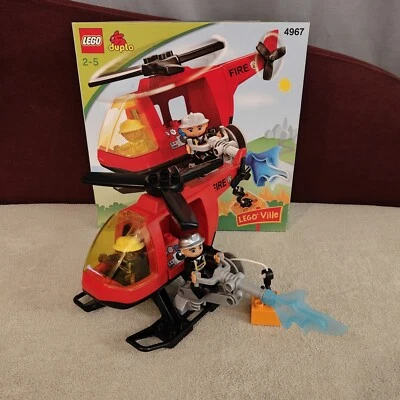 Lego Duplo 4967 - l'Hélicoptère des Pompiers - complet  - Fire - Photo 1/4