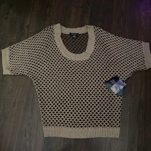 Women's Etcetera Light See Through Loose Shirt/Sweater, Size M Brown - Picture 1 of 6