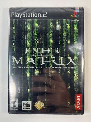 Enter The Matrix PS2 NEW SEALED ORIGINAL NTSC BLACK LABEL 2003 Atari New In Pack - Image 1 of 4