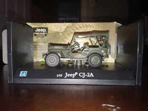 Hongwell Cararama CJ-2A US Army Willy Jeep,Diecast Plastic, Green 1:43, Mint-NIB - Picture 1 of 4
