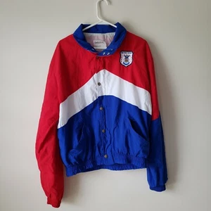 Air Force Sports Full Zip Windbreaker Jacket Mens Size Large Red White Blue USA - Picture 1 of 12
