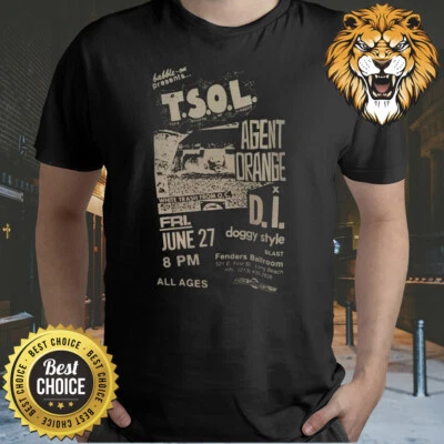 Old Punk Rock Concert Flyer TSOL shirt S-3XL Q7415 - Image 1 of 2
