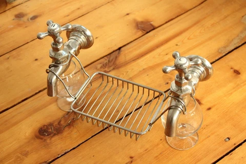 antique wall faucet soap kitchen sink | standard vtg victorian kitchen soap deco Cover