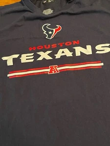 Houston Texans Shirt NFL 2XL Men’s Navy Blue Cotton - Picture 1 of 4