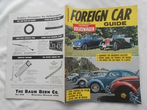 FOREIGN CAR GUIDE Magazine-JANUARY,1967-VOLKSWAGEN - Picture 1 of 2