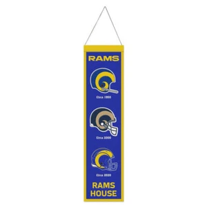 Los Angeles Rams Banner Wool 8x32 Heritage Evolution Design - Picture 1 of 1