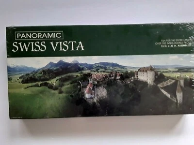 Springbok Panoramic Swiss Vista Castle 700 pieces Gruyeres Switzerland Green NEW - Image 1 of 4