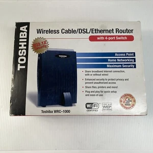 Commutateur 4 ports câble sans fil/DSL/Ethernet Toshiba WRC-1000 PA3227U-1ETC - Photo 1/10