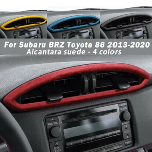 Alcantara Central Control AC Air Outlet Panel Trim For Subaru BRZ Toyota 86 Part - Picture 1 of 11