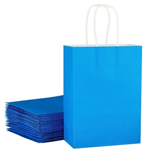 24 Pack Small Blue Party Favor Bags Goodie Bags for Birthday Party Gift Bags ... - Picture 1 of 6