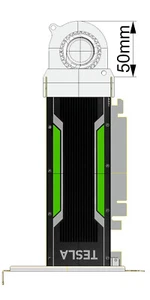 Cooling fan for Nvidia Tesla 8GB M4 P4 4GB T4 16GB L4 24GB A2 GPU Card graphics - Picture 1 of 6
