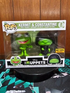 Funko Pop! Vinilo: Los Muppets - Paquete de 2 Kermit & Constantine - Exclusivo Hot Topic - Imagen 1 de 4