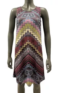 Damen Kleid Jerseykleid Sommerkleid Strandkleid RAINBOW rot NEU Größe XS - Picture 1 of 2