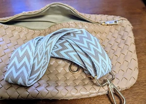 Borsa donna cestino tessuto. Beige - Foto 1 di 4