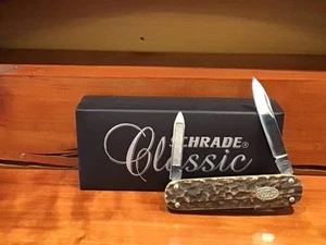 Schrade Uncle Henry Gentlemans Stag Handle Knife/Money Clip/Scissors - Picture 1 of 8