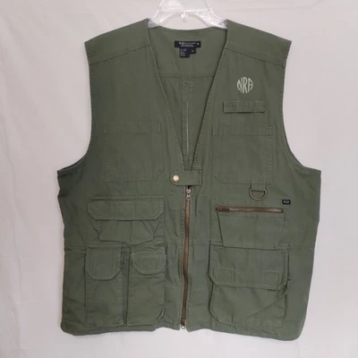 5.11 Tactical Series Vest Mens XL Green Zip Multi Pocket Conceal Carry Utility - Image 1 of 4