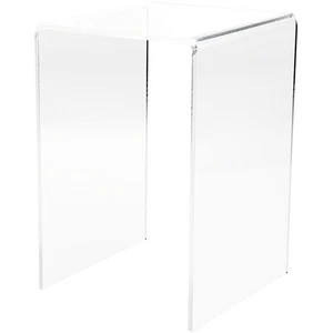Plymor Clear Acrylic Vertical Square Display Riser, 12" H x 8" W x 8" D - Picture 1 of 1