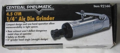 Neumático central 1/4 pulg. Amoladora de troqueles de aire #92144 metal, plástico, madera ADGI-92144 Foto 1 de 4