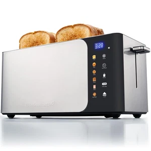ECT5924D SmartToast Tostapane Digitale a Slot Lungo 4 Fette Slot Larghi 1,5" per Thi... - Foto 1 di 7