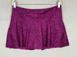Athleta Damen Tennis Skort Large lila Aced bedruckt 13,5" - Bild 1 von 19