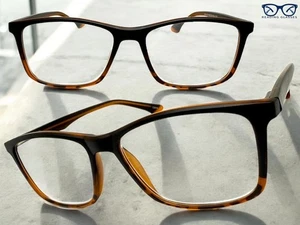 Classy Contemporary Modern READING EYE GLASSES READERS Large Black Frame +1.75 - Picture 1 of 6
