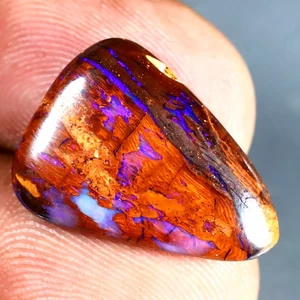 Opale masso Koroit australiano naturale 6,94 ct fantasia splendente (19 x 14 mm) - Foto 1 di 1