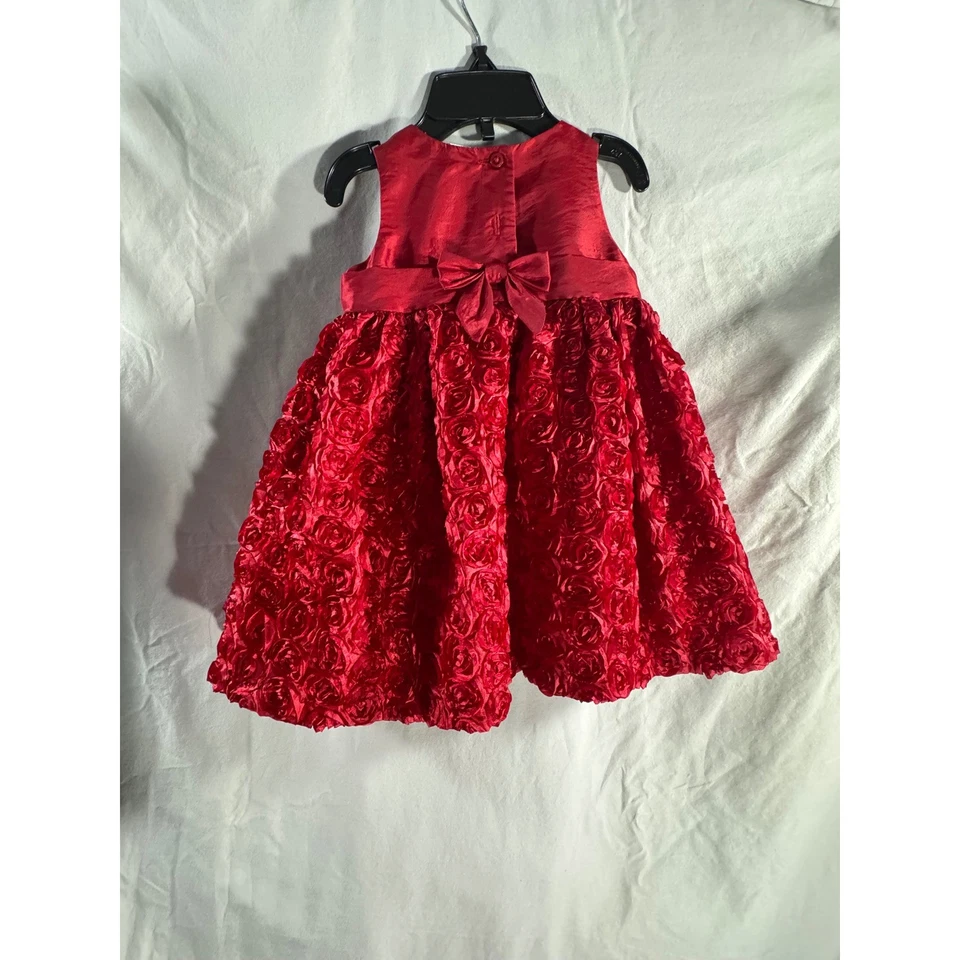 Vestido Cherokee 9M Roseta Rojo con Bolero Encogimiento de Encogimiento de Encogimiento Infantil Niño Fiesta Navidad Foto 1 de 4