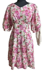 NWOT Wayward Fancies eShakli Floral Pink Multicolor SZ 8 Dress - Picture 1 of 6