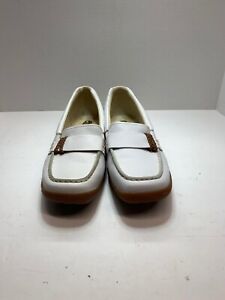 RED WING Size 6.5 White Leather Slip On Loafers Shoes Women's