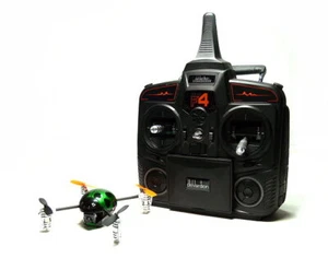 Walkera QR Green Ladybird V2 Quadcopter & DEVO F4 Transmitter FPV (Mode 1) QC500 - Picture 1 of 12