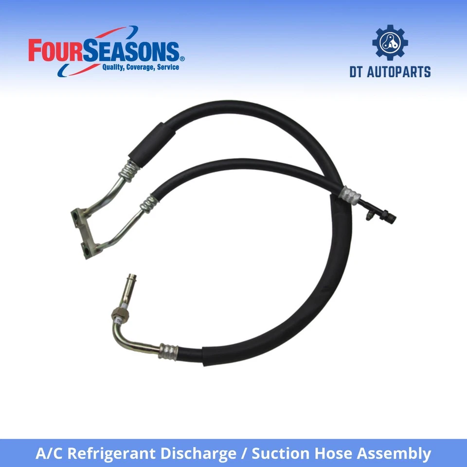 For 1987-1988 Ford F-350 AC Refrigerant Discharge / Suction Hose Assy 4 Seasons - Image 1 of 4