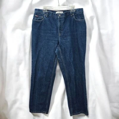 Jeans Tommy Hilfiger Mujer 16 Clásicos Azul Oscuro Denim Tiro Alto Pierna Recta De Colección Foto 1 de 4