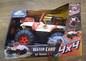 Jada Jurassic World Park Jeep Wrangler Remote Control R/C Land & Water 4x4 NEW - Picture 1 of 6