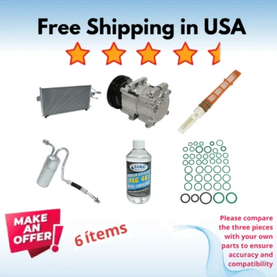 Compressor, Condenser & Driers A/C Fit Nissan Quest 1999-2002 - Image 1 of 4