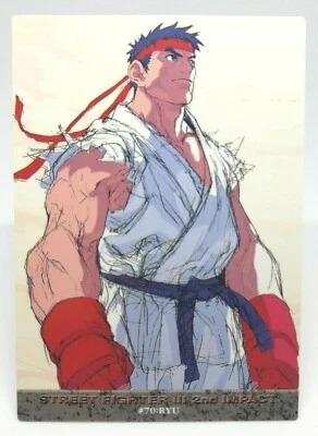 70 Ryu Street Fighter III Card Dass Masters ALL CAPCOM WORLD 98 1ST Edition  - Image 1 of 4