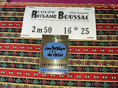 Tissu Ancien Boussac Coton Décor Provençal   Larg 100 Cm X H 250 Cm, Réf B712 • 28€