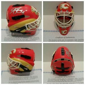 Mike Smith Signed Autographed Calgary Flames Helmet Mask COA - Beautiful Helmet!