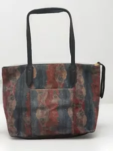 Aimee Kestenberg Leather Gray Multicolored Snake Embossed Satchel Bag Handbag - Picture 1 of 11