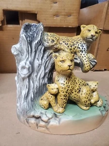 Leopard Jim Beam Collector Whiskey Decanter Bottle 1981 - Picture 1 of 5