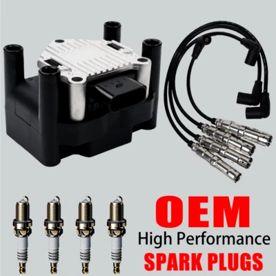 Nuevas bobinas de encendido y bujías y cables de iridio OEM para VW Gol Jetta Polo UF277 Foto 1 de 4