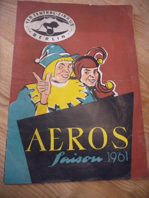 Programmheft  VEB Zentral Zirkus AEROS 1961  mit Hans Mohr aus Mölln - Bild 1 von 1