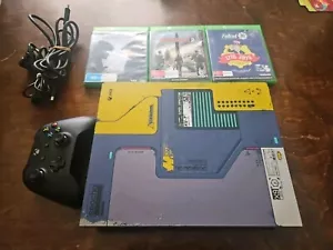 Microsoft XBOX ONE X Limited Edition CYBERPUNK Console 1TB + Wireless Controller - Picture 1 of 2