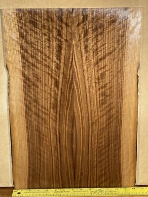 Figured Black Walnut Guitar Top - Guitar Wood Luthier Lumber Materials Drop Top - Image 1 of 4