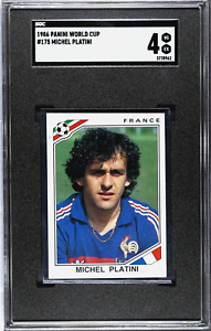 1986 Panini FIFA World Cup - Michel Platini #175 - SGC Grade 4 VG-EX - Low Pop