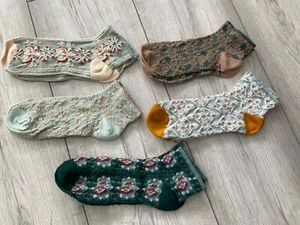 CALCETINES DE ENTRENADOR DE TAPIZ PARA MUJER, TOTALMENTE NUEVOS, TALLA REINO UNIDO 3-5.5.. ROPA DE VERANO - Imagen 1 de 6