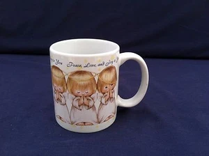 Hallmark Mug Angels Peace Love & Joy to You  White Christmas Collectible Good  - Picture 1 of 4