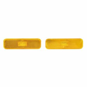 Pair Of Amber Front Marker Light Assembly Trim Parts Fits Chevrolet Camaro A6740