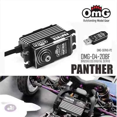 OMG Low Profile Brushless Digital Servo 20KG for Touring2WD 1/8 Buggies Throttle - Bild 1 von 4